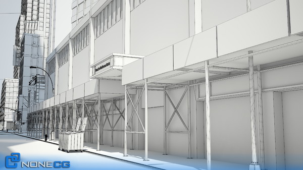 3d model new york broadway 7th - NYC Broadway - 7th Avenue Set 2... by NONECG